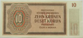 Czech Republic 10 Korun, 1942 reverse